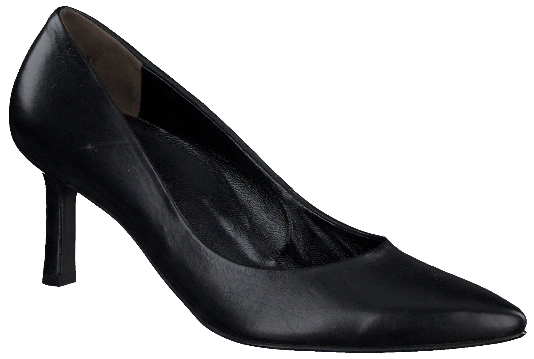 tilbagebetaling Løse Pekkadillo Paul Green - Stilet i sort glat skind med moderat hæl - 3757 - PAUL GREEN -  Como Shoes