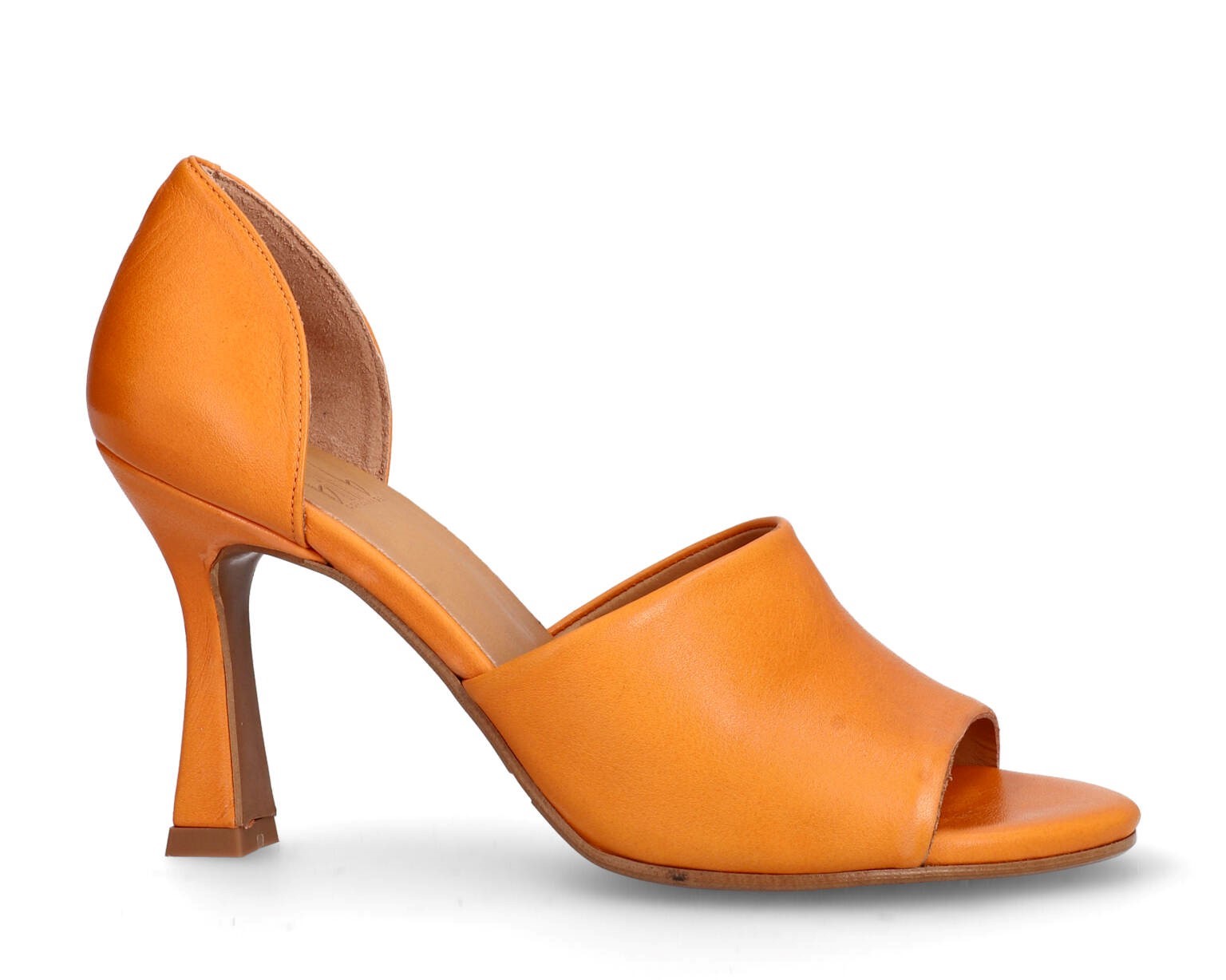 Billi Bi - Sandalsko orange med tragtformet hæl - A4701 - BILLI BI - Como Shoes