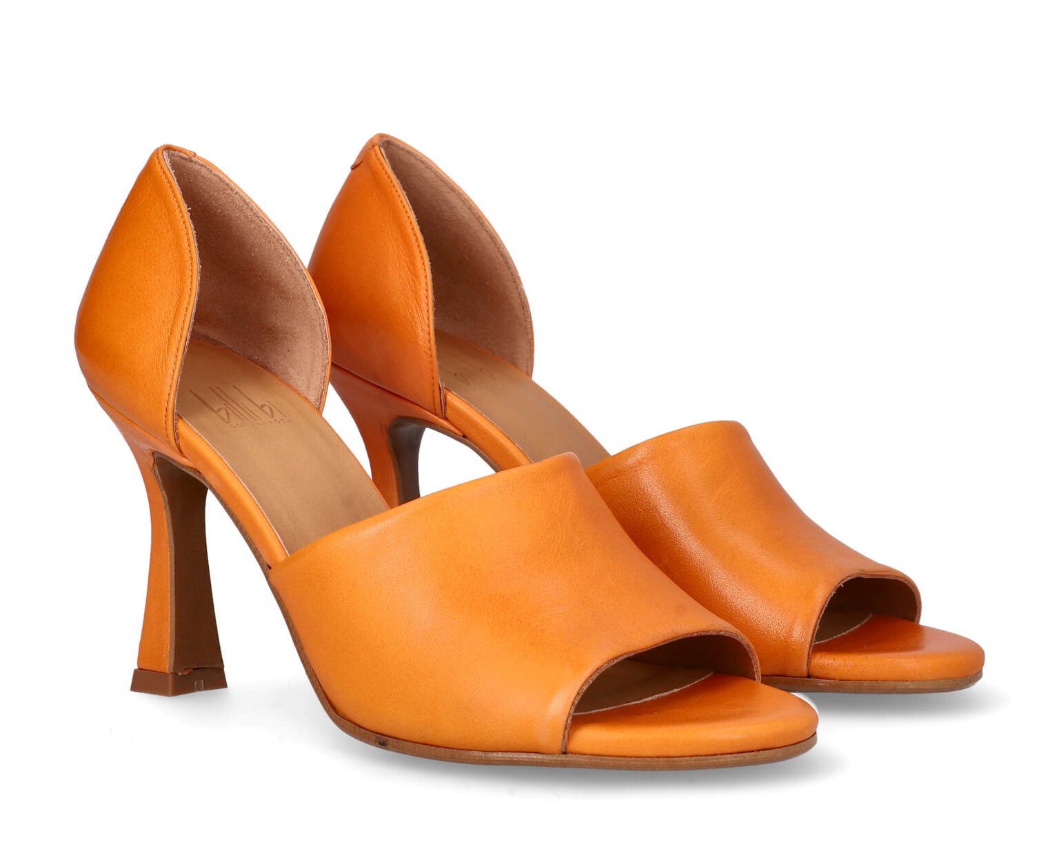slutningen Vanding Bliv Billi Bi - Sandalsko i orange med tragtformet hæl - A4701 - BILLI BI - Como  Shoes