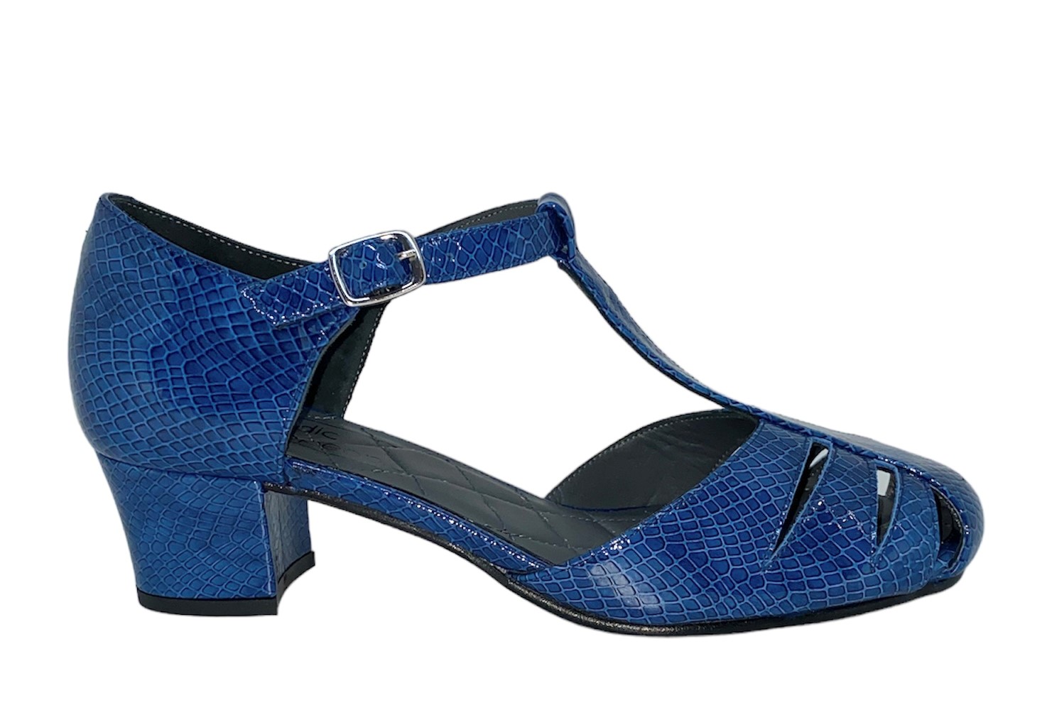 Misbruge Mart ankomst Nordic Shoepeople - Sko i blå pyton med moderat hæl - Asta 32 - NORDIC  SHOEPEOPLE - Como Shoes