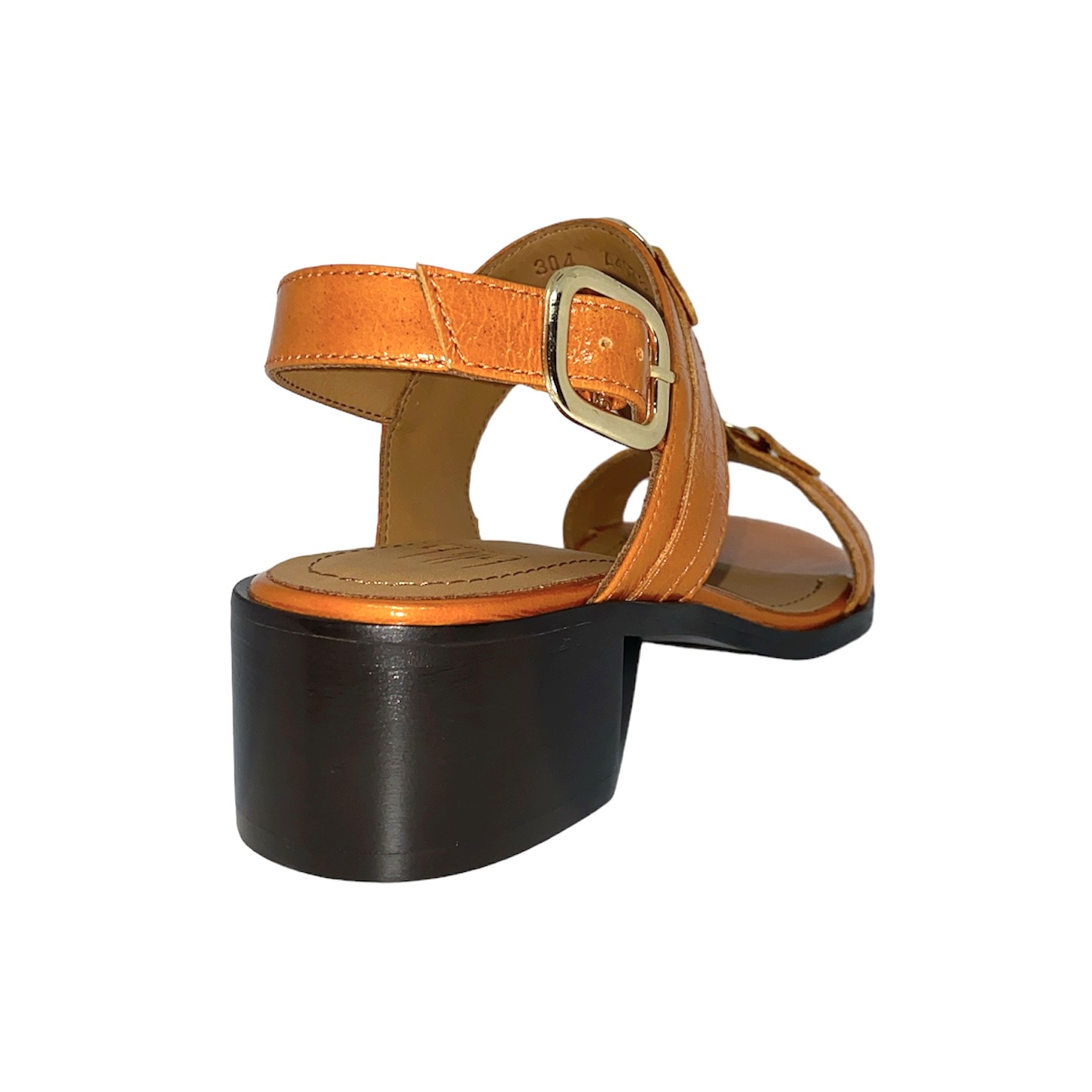 Billi Bi - Sandal i orange lak med moderat - A4078 - BILLI BI - Como
