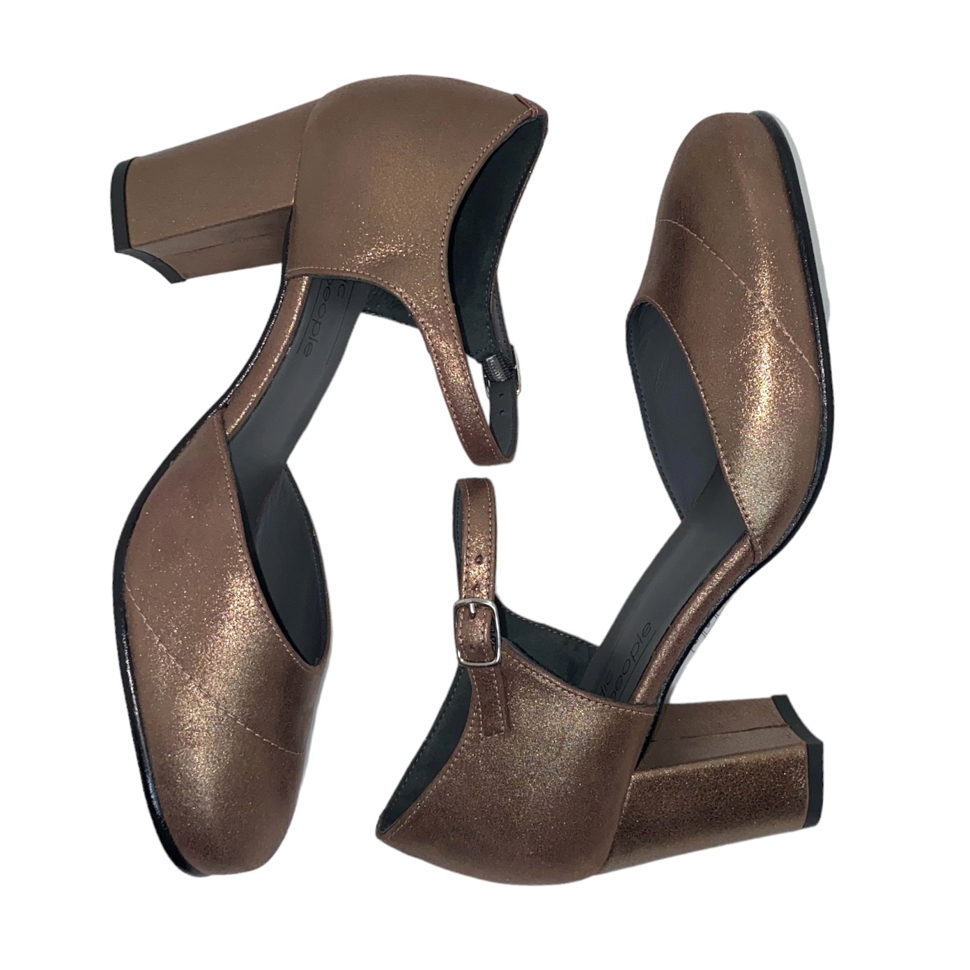 Nordic Shoepeople Sko i shiny rosa-brun med hæl - Liva 22 - NORDIC SHOEPEOPLE - Como Shoes