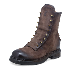 Airstep - Stvlette i brun ruskind med sm nitter 