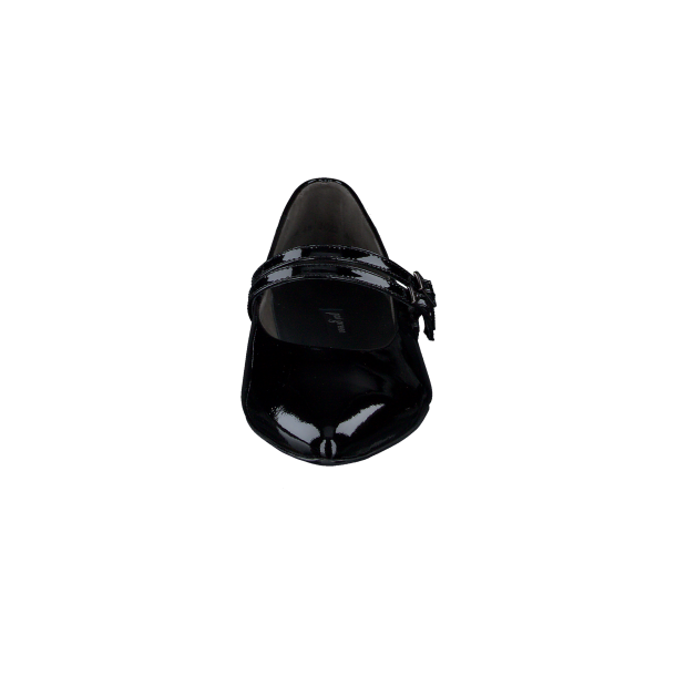 Paul Green - Flad sko i sort lak med remme -1022