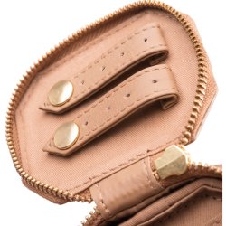 Depeche - Lille smykkeskrin i camelfarvet lder