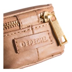 Depeche - Lille smykkeskrin i camelfarvet lder