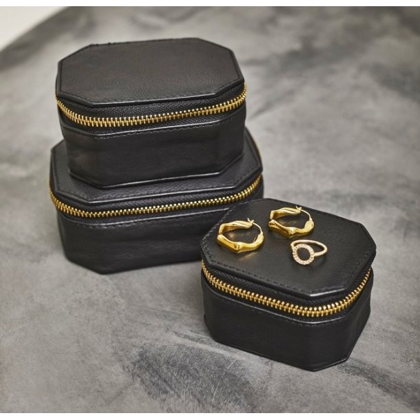 Depeche - Medium smykkeskrin i sort lder