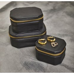 Depeche - stort smykkeskrin i sort lder