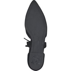 Paul Green - Flad sko i sort med snre - 1076