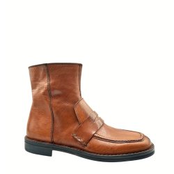 Bubetti - St�vlette i cognac med loafer look - 10151