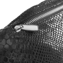 Depeche - Lille bltetaske i sort croco - 12556