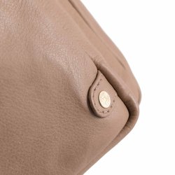 Depeche - Enkel crossover taske i varm camel med lynls - 13606