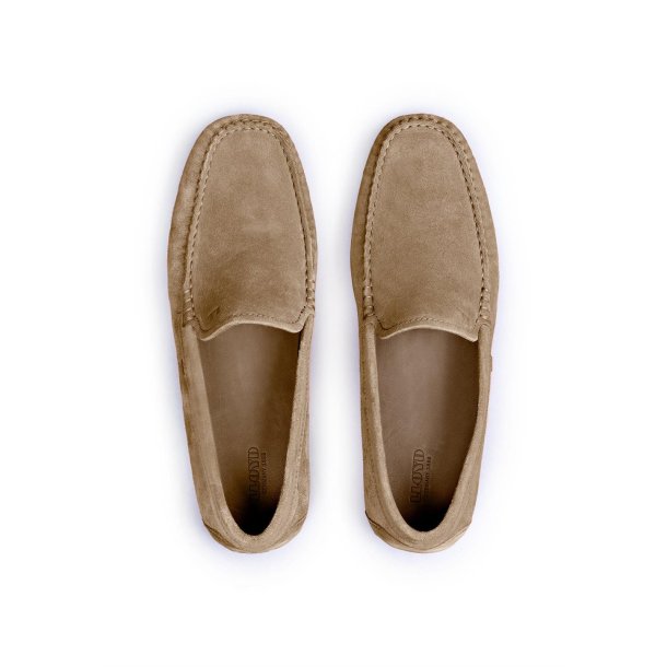 lloyd herre - Loafer i sand med blde sler - Emilio