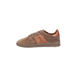 Lloyd herre - Sneakers i gr ruskind med cognac detaljer - Eldorado