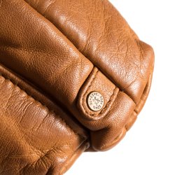 Depeche - Cognacfarvet mellemstor taske med 2 lommer foran - 15350