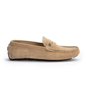 Lloyd herre - Loafer i sand med bl�de s�ler - Rover