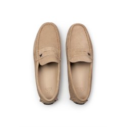 Lloyd herre - Loafer i sand med bl�de s�ler - Rover