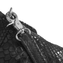 Depeche - Mobiltaske i sort croco - 16044