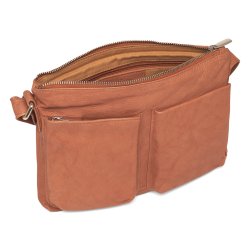 Depeche - Lille taske i cognac med 2 lommer 16200