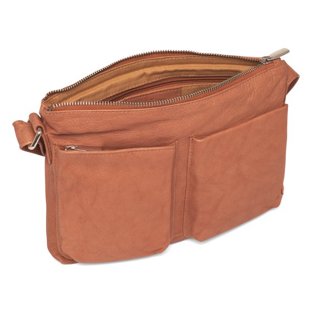 Depeche - Lille taske i cognac med 2 lommer 16200