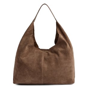 Depeche - Shopper i brun ruskind - 16644