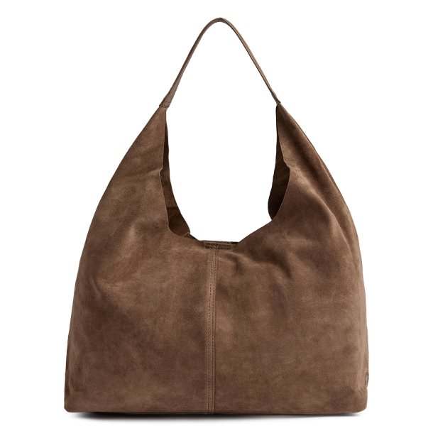 Depeche - Shopper i brun ruskind - 16644