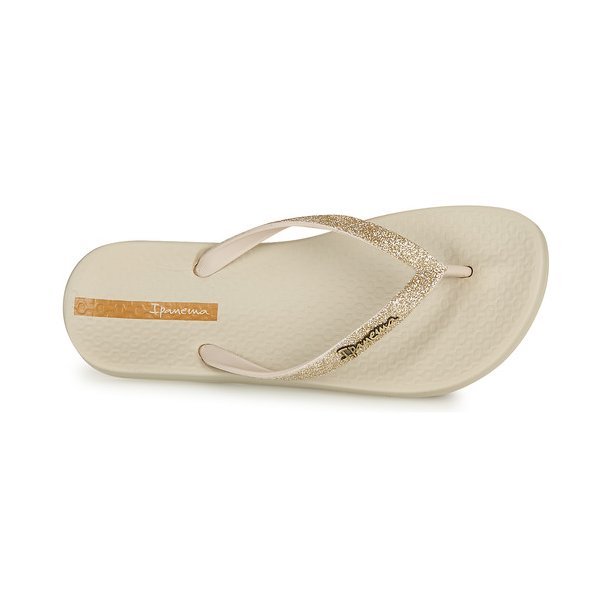 Ipanema - Flip flop med beige glimmer