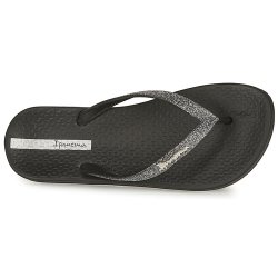 Ipanema - Flip flop med sort glimmer 