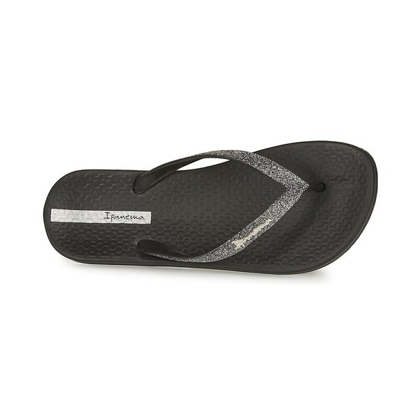Ipanema - Flip flop med sort glimmer 