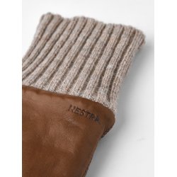 Hestra - Luffe i lysebrunt skind med varmt foer - Tina