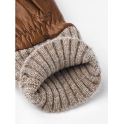 Hestra - Luffe i lysebrunt skind med varmt foer - Tina