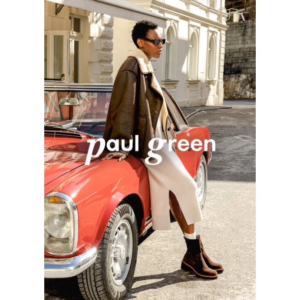 Paul Green - Stvlette i brun med moderat hl og plateau - 8133