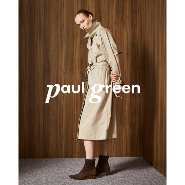 Paul Green - Stvlette i brun ruskind med lille hl - 8288