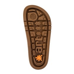 Art - Flad lukket sandal i gul med h�lrem - 2024