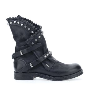 Airstep - Stvlette i sort med nitter