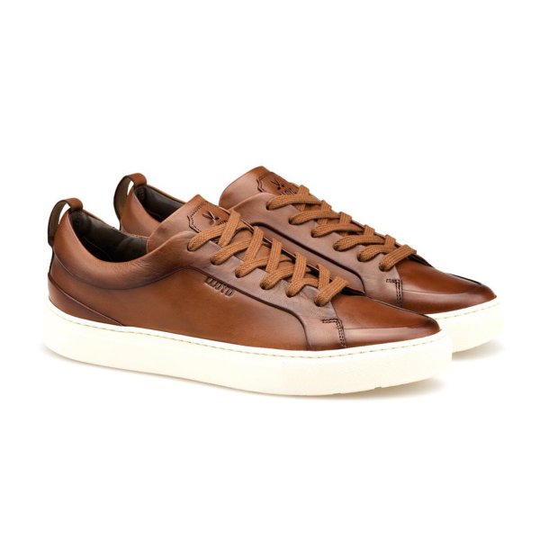 Lloyd herre - Sneakers i cognac med snre - Metro X-motion