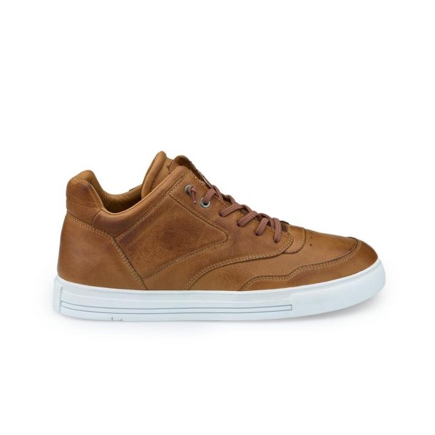 Lloyd herre - Sneakers i varm brun med elastiksnre - Arena