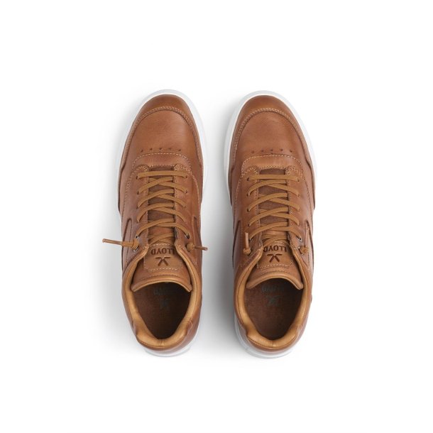 Lloyd herre - Sneakers i varm brun med elastiksnre - Arena