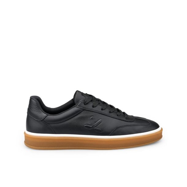 Lloyd herre - Sneakers i sort med snre og gummisl - Beat