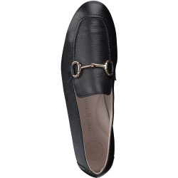 Paul Green - Loafer i sort med guld-bidsel - 2596