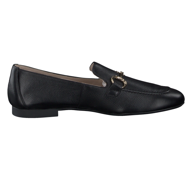 Paul Green - Loafer i sort med guld-bidsel - 2596