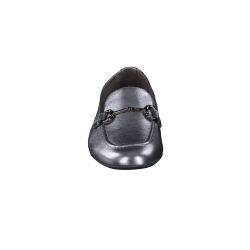 Paul Green - Loafer i mrk slv med slvbidsel - 2596