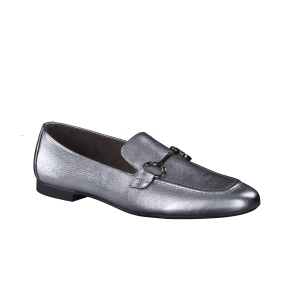 Paul Green - Loafer i mrk slv med slvbidsel - 2596