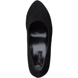 Paul Green - Pumps i sort ruskind med hj hl og plateau - 2634