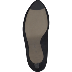 Paul Green - Pumps i sort ruskind med hj hl og plateau - 2634