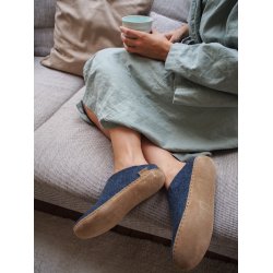 Glerups - tffel i denim-bl