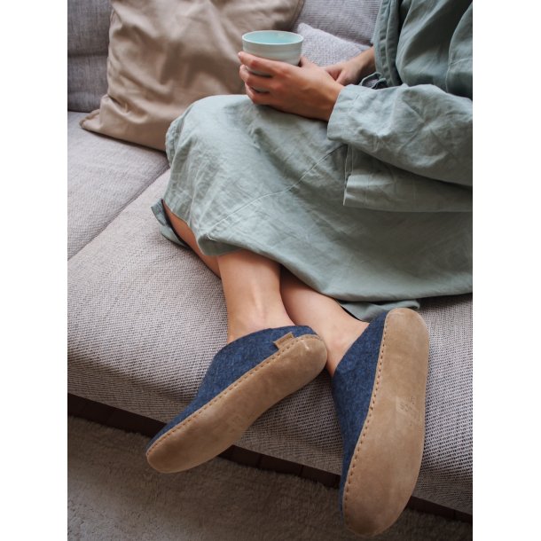 Glerups - tffel i denim-bl