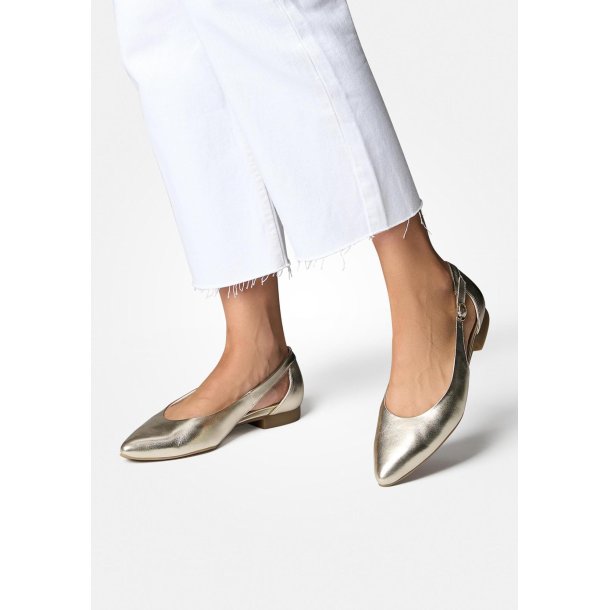 Paul Green - Flad sko i platin - 2992