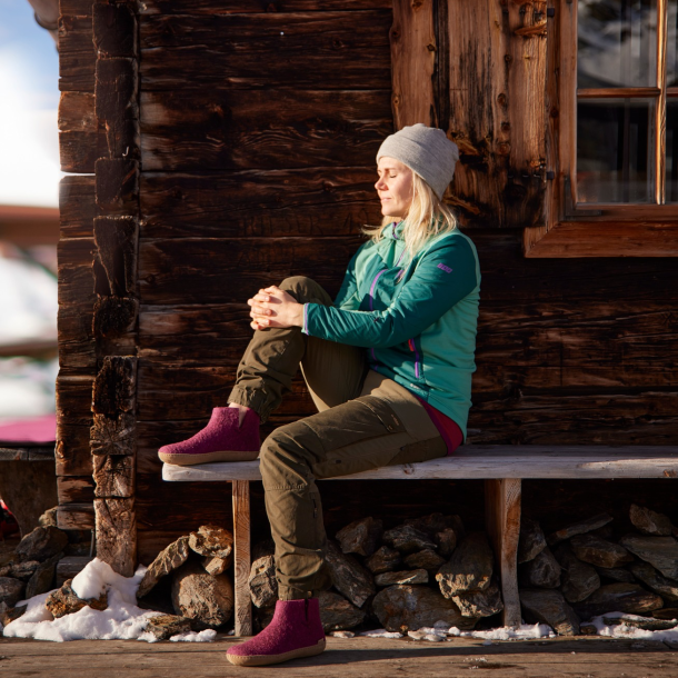 Glerups - Ankelstvle i cranberry