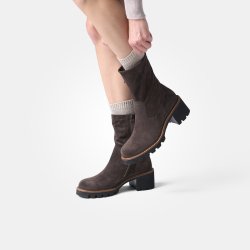 Paul Green - Stvlette i brun med moderat hl og plateau - 8133